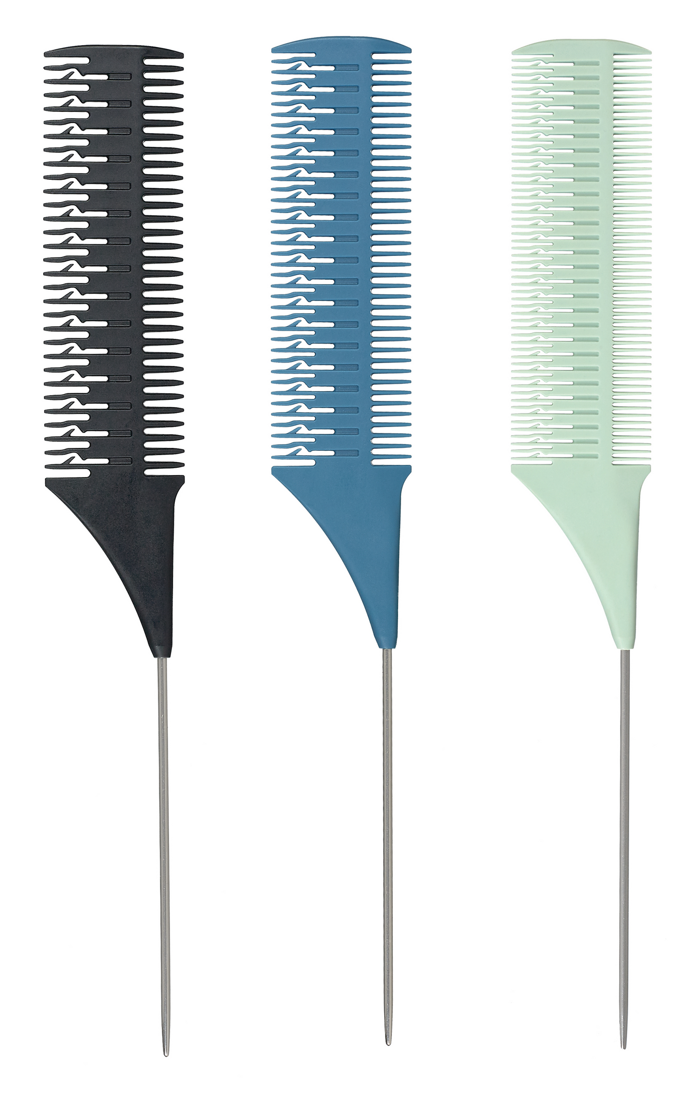 Sibel - Lot de 3 peignes queue pour mèches