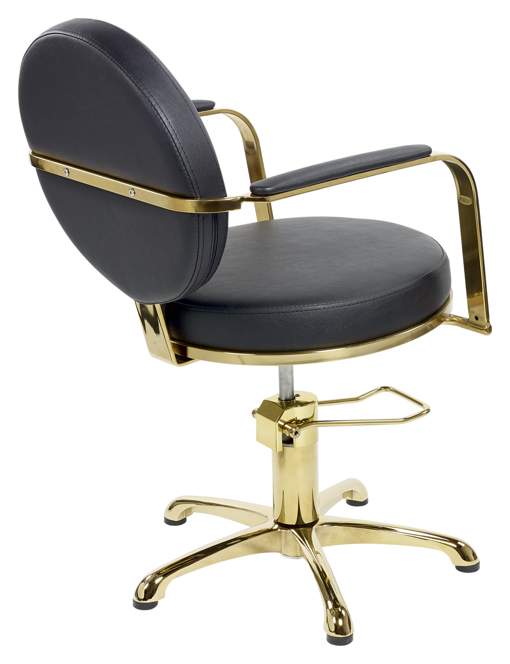 OBB - Fauteuil noir et doré Maryline