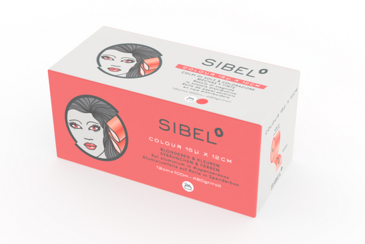 Sibel - Rouleau d'aluminium rouge 15µ - 12cm x 100m